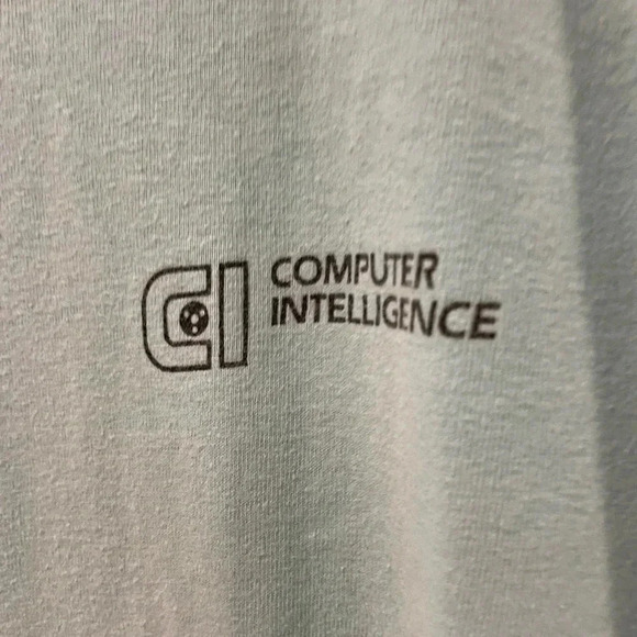 Vintage Single Stitch Computer Intelligence T-Shirt - Picture 6 of 8